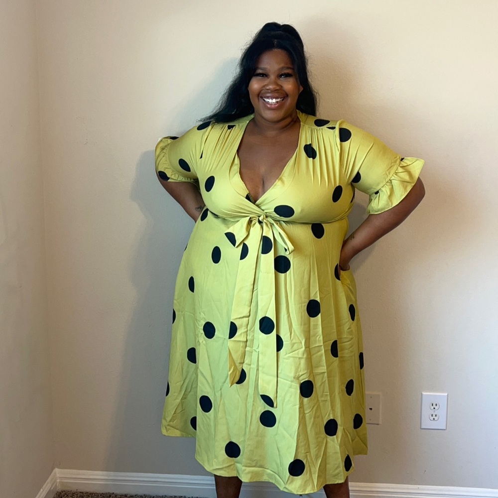 Polka Dot Wrap Dress